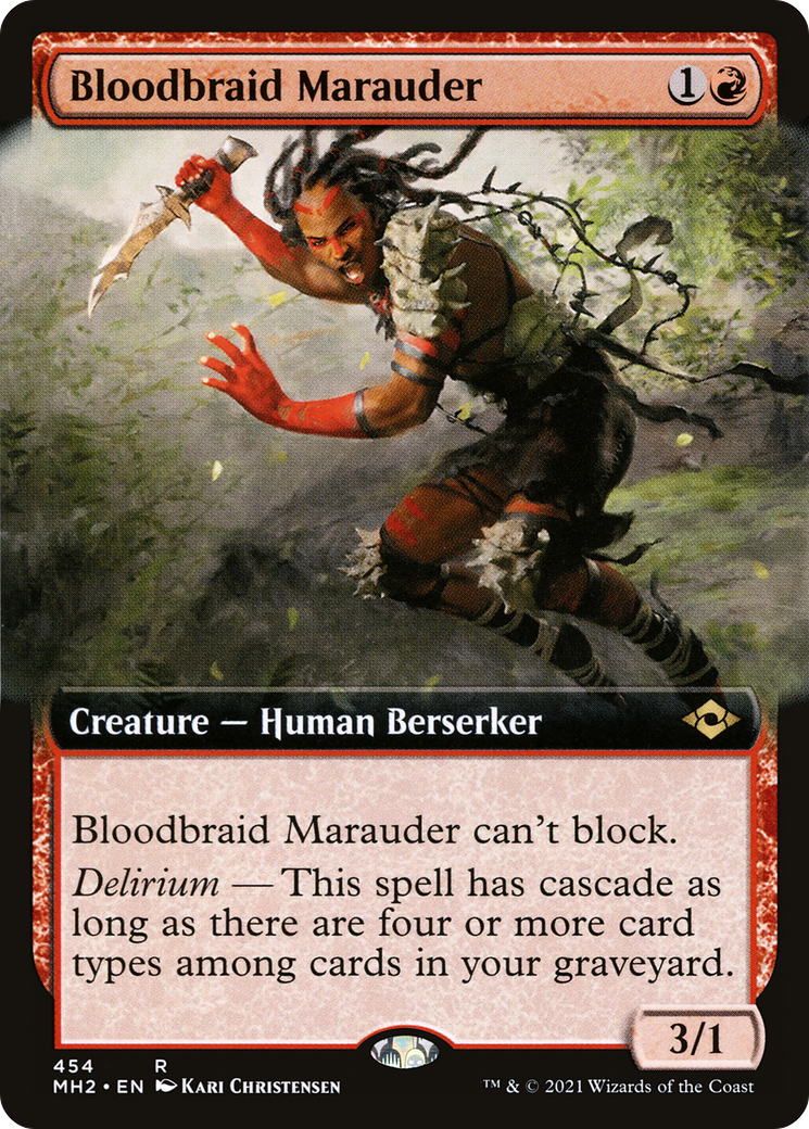 Image of Bloodbraid Marauder (Extended Art) [Modern Horizons 2]