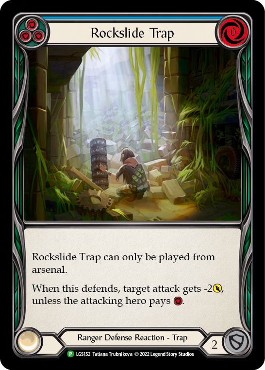Image of Rockslide Trap (Blue) [LGS152] (Promo)  Rainbow Foil