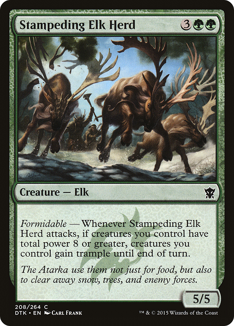 Image of Stampeding Elk Herd [Dragons of Tarkir]