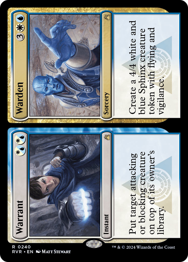 Image of Warrant // Warden [Ravnica Remastered]