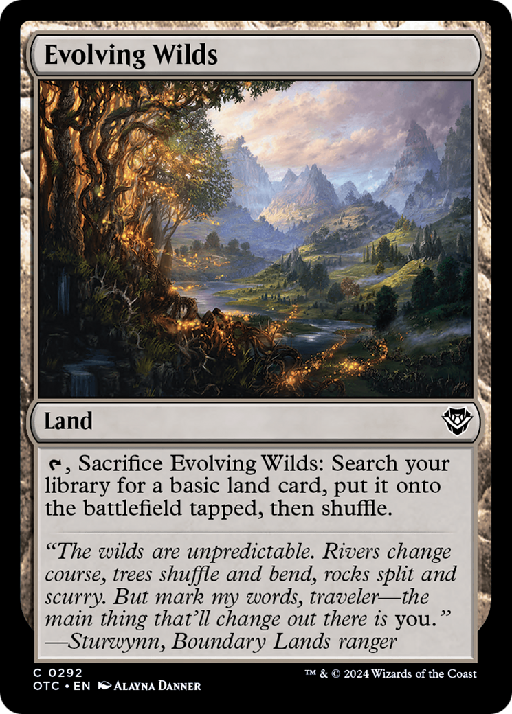 Image of Evolving Wilds [Outlaws of Thunder Junction Commander]