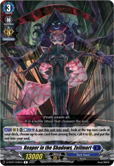 Image of Reaper in the Shadows, Zeilmort (D-BT07/036EN) [Raging Flames Against Emerald Storm]