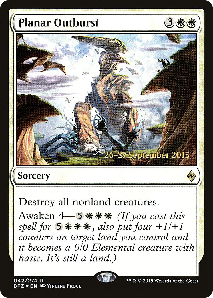 Image of Planar Outburst [Battle for Zendikar Prerelease Promos]
