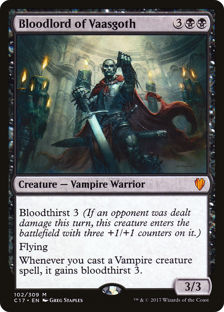 Image of Bloodlord of Vaasgoth [Commander 2017]