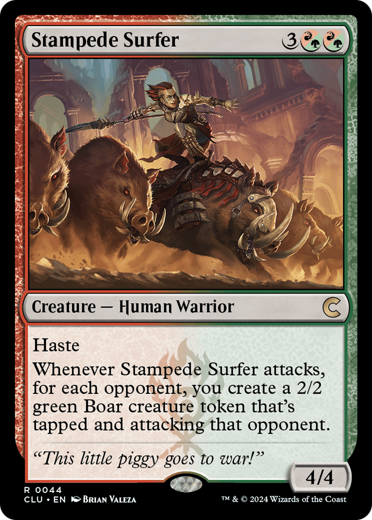 Image of Stampede Surfer [Ravnica: Clue Edition]
