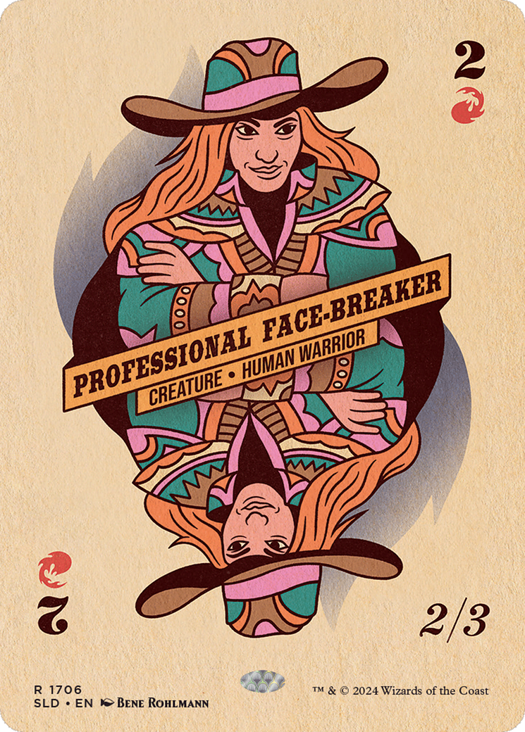 Image of Professional Face-Breaker (SLD-1706) - Secret Lair Drop (Borderless) Foil