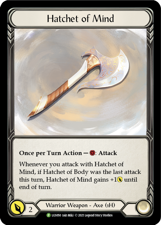 Image of Hatchet of Mind [LGS050] (Promo)  Cold Foil