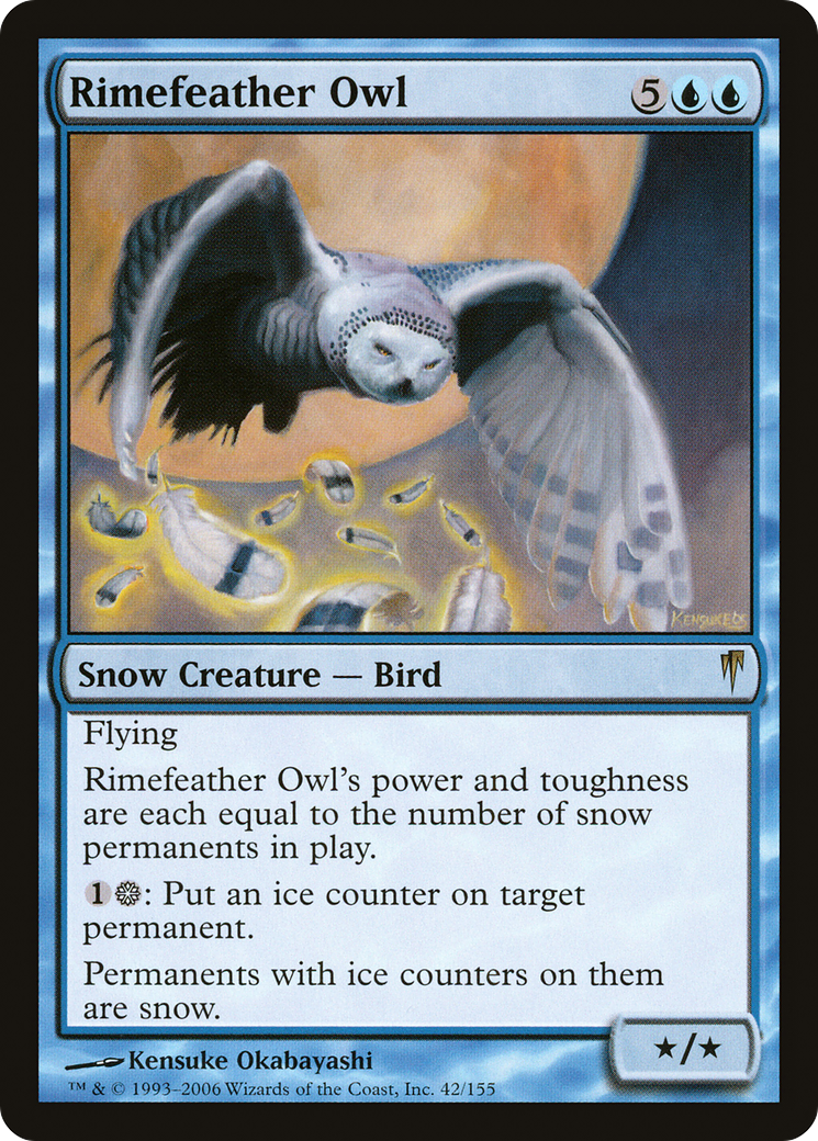 Image of Rimefeather Owl [Coldsnap]