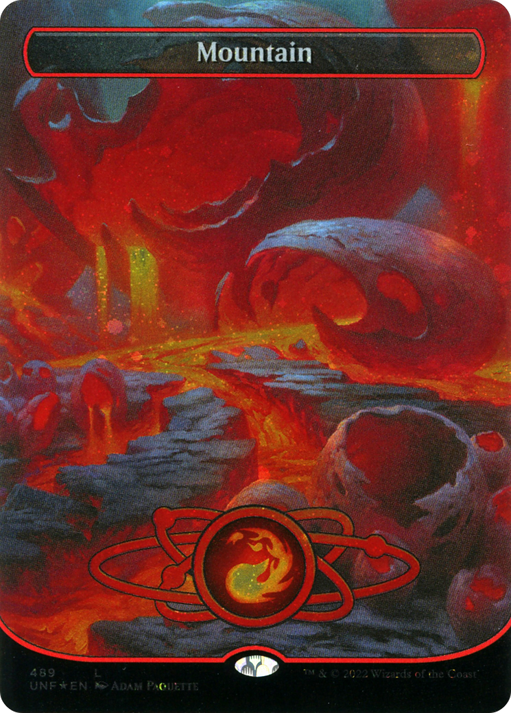 Image of Mountain (489) (Planetary Space-ic Land) (Galaxy Foil) [Unfinity]
