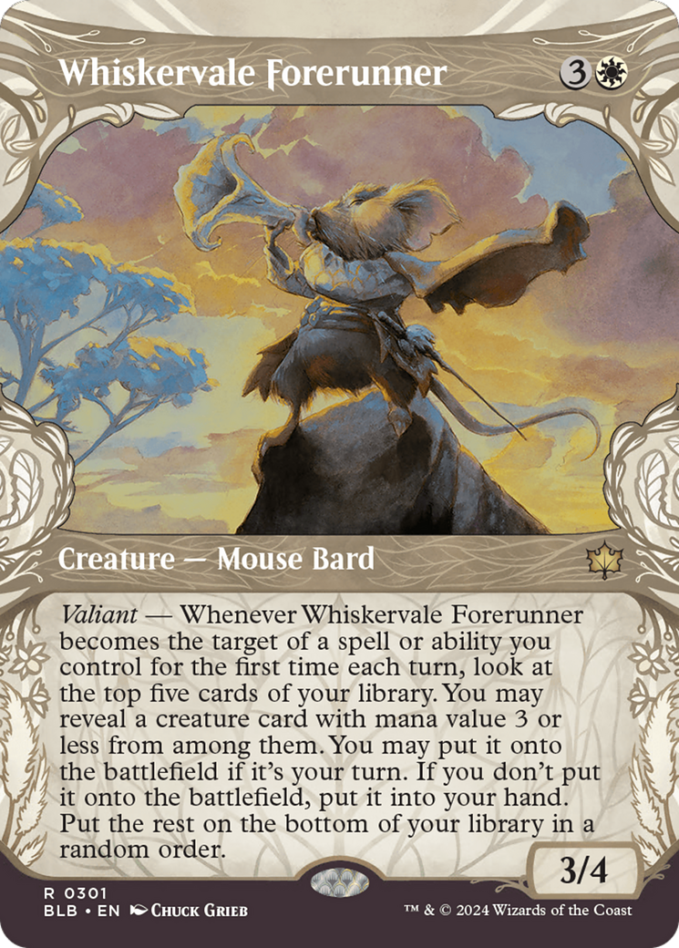 Image of Whiskervale Forerunner (Showcase) [Bloomburrow]