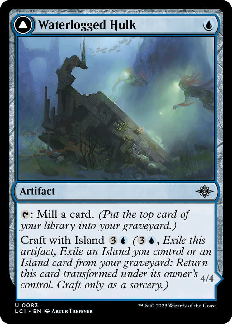 Image of Waterlogged Hulk // Watertight Gondola [The Lost Caverns of Ixalan]