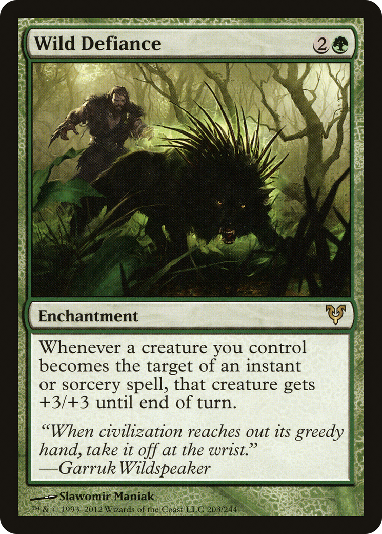 Image of Wild Defiance [Avacyn Restored]