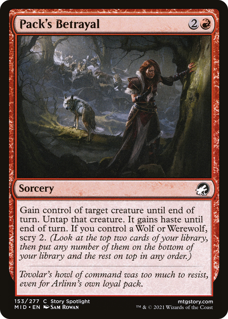 Image of Pack's Betrayal [Innistrad: Midnight Hunt]
