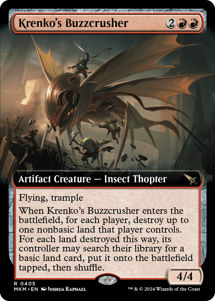 Image of Krenko's Buzzcrusher (Extended Art) [Murders at Karlov Manor]