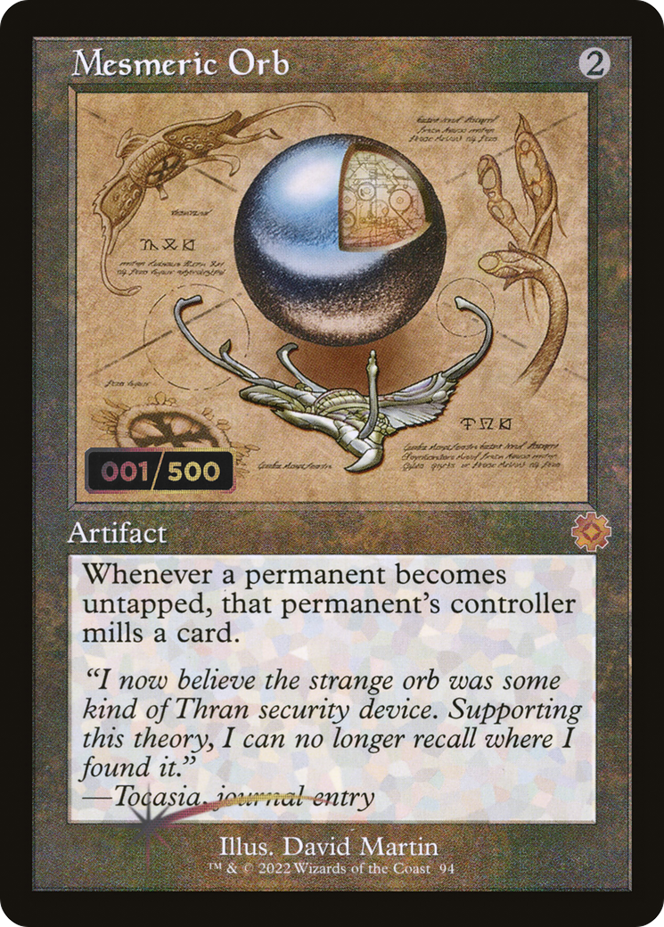Image of Mesmeric Orb (Retro Schematic) (Serialized) [The Brothers' War Retro Artifacts]