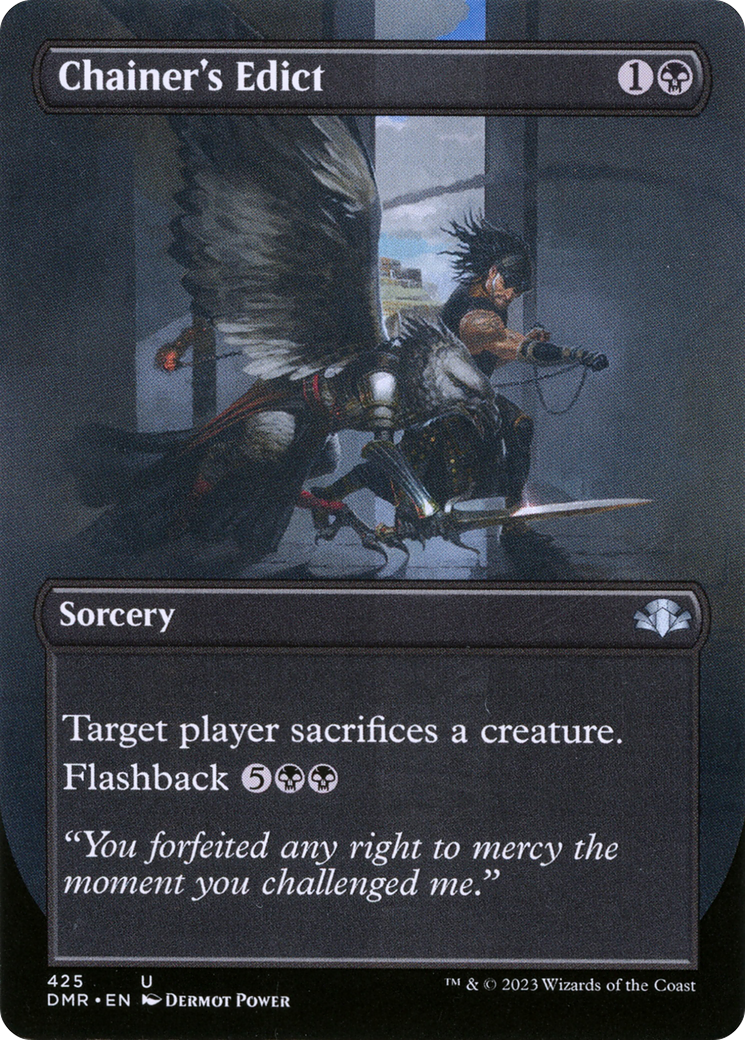 Image of Chainer's Edict (Borderless Alternate Art) [Dominaria Remastered]