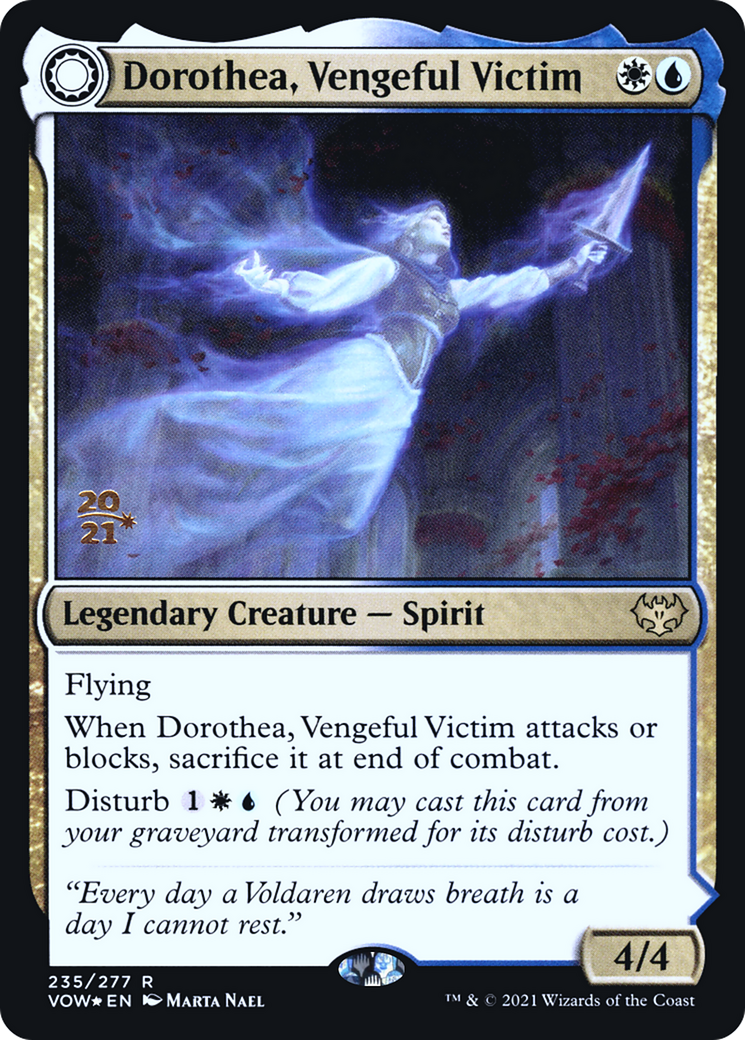 Image of Dorothea, Vengeful Victim // Dorothea's Retribution [Innistrad: Crimson Vow Prerelease Promos]