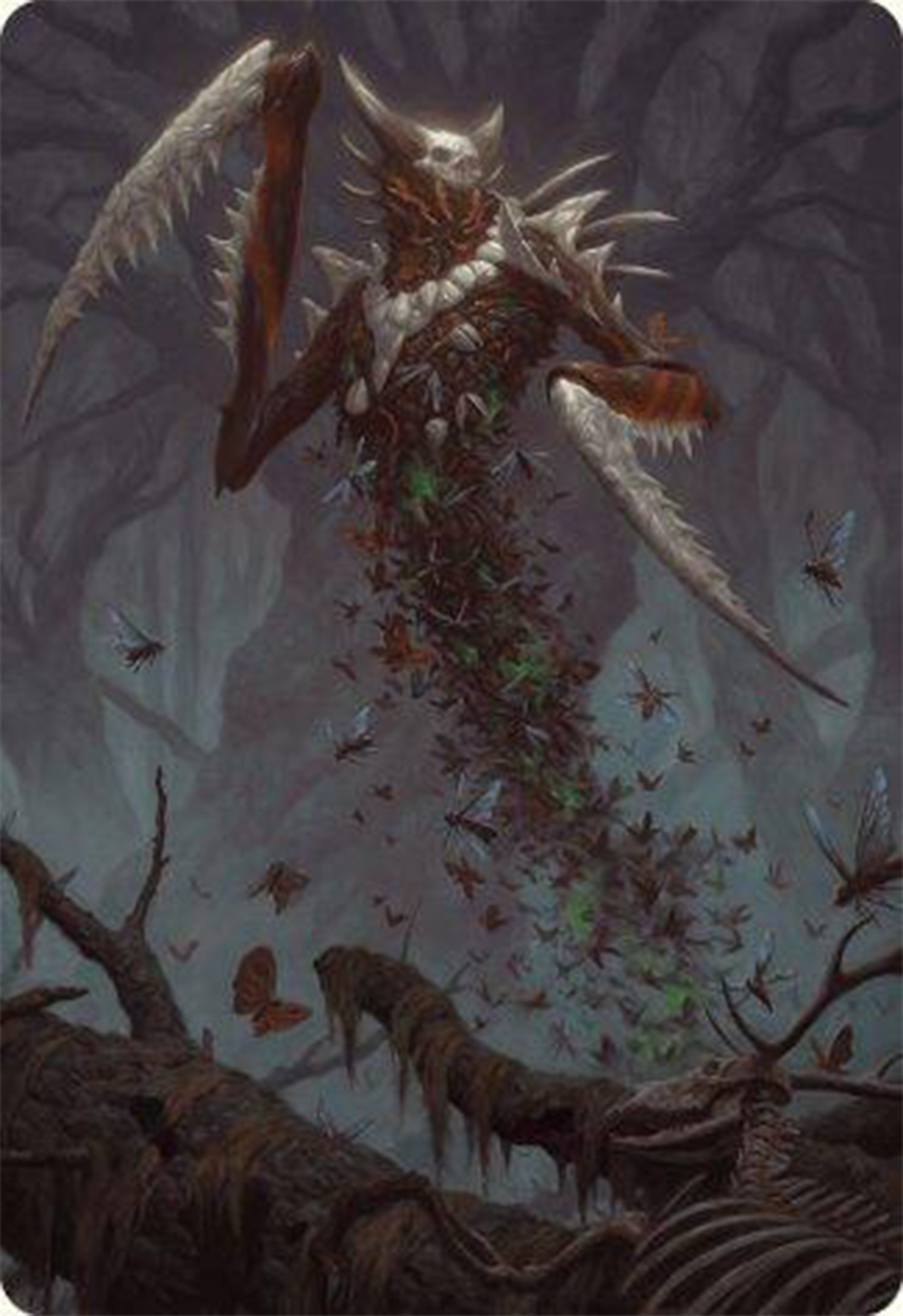 Image of Grist, the Plague Swarm Art Card [Modern Horizons 3 Art Series]
