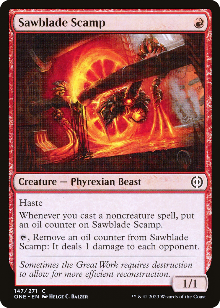 Image of Sawblade Scamp [Phyrexia: All Will Be One]