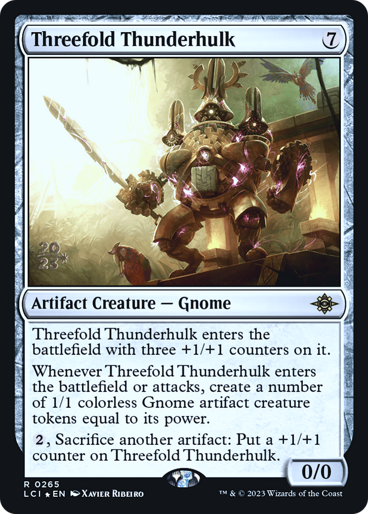 Image of Threefold Thunderhulk [The Lost Caverns of Ixalan Prerelease Cards]