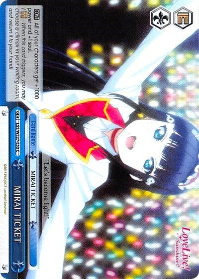 Image of MIRAI TICKET (LSS/WE27-E53 C) (Blue) [Love Live! Sunshine!! Extra Booster]