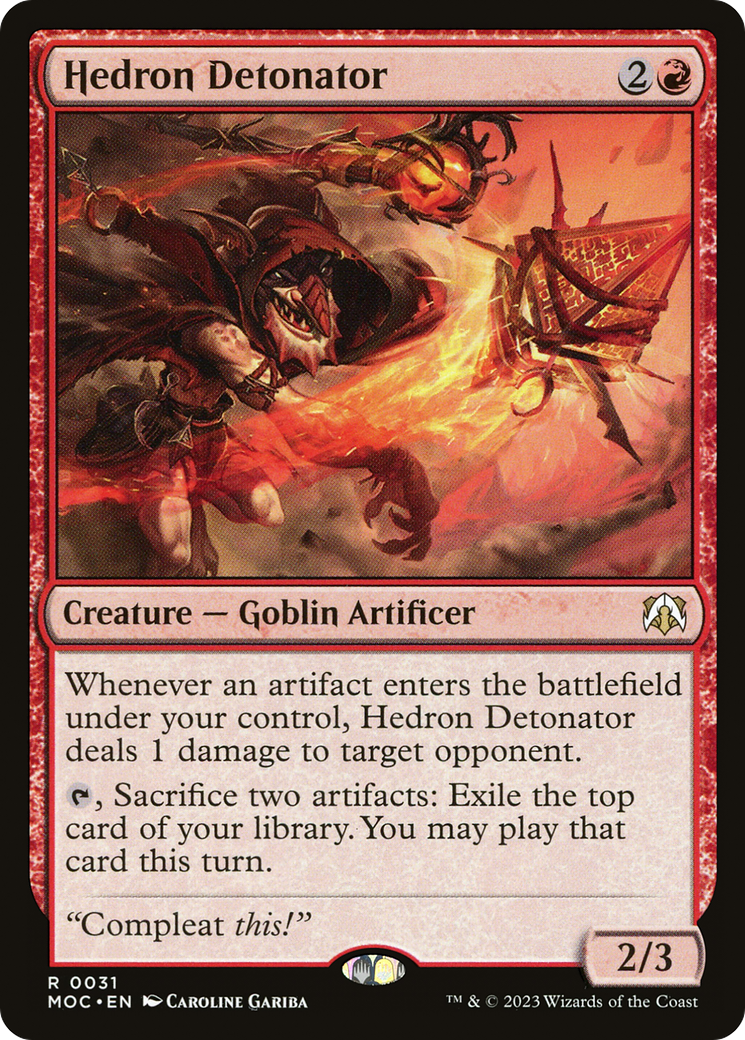 Image of Hedron Detonator [March of the Machine Commander]