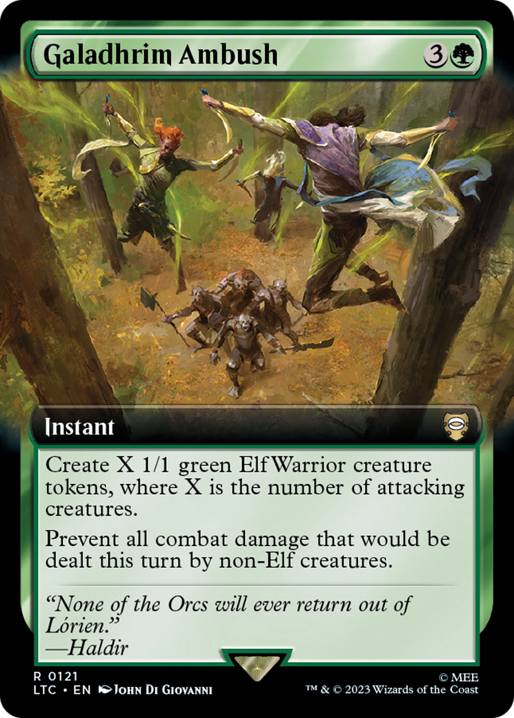 Image of Galadhrim Ambush (Extended Art) (LTC-121) - Tales of Middle-earth Commander: (Extended Art) Foil