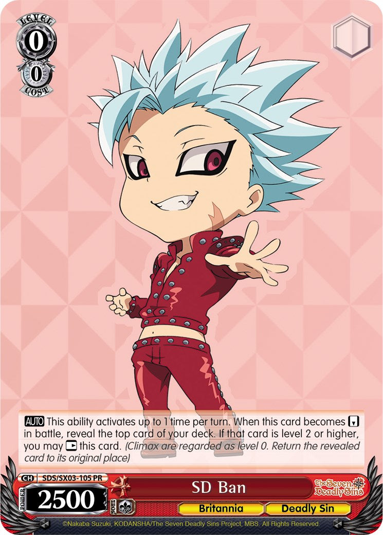 Image of SD Ban (SDS/SX03-105 PR) [The Seven Deadly Sins]