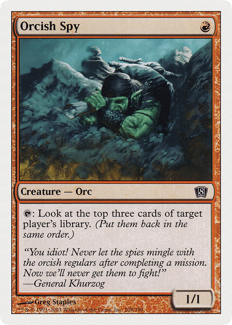 Image of Orcish Spy [Eighth Edition]