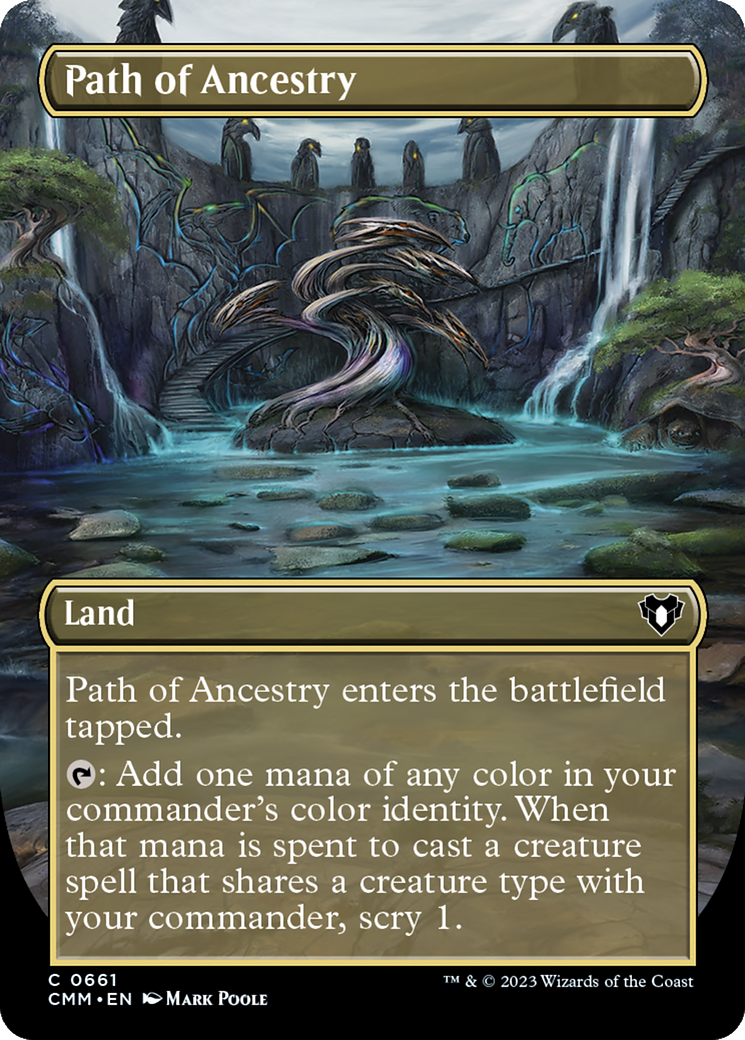 Image of Path of Ancestry (Borderless Alternate Art) [Commander Masters]