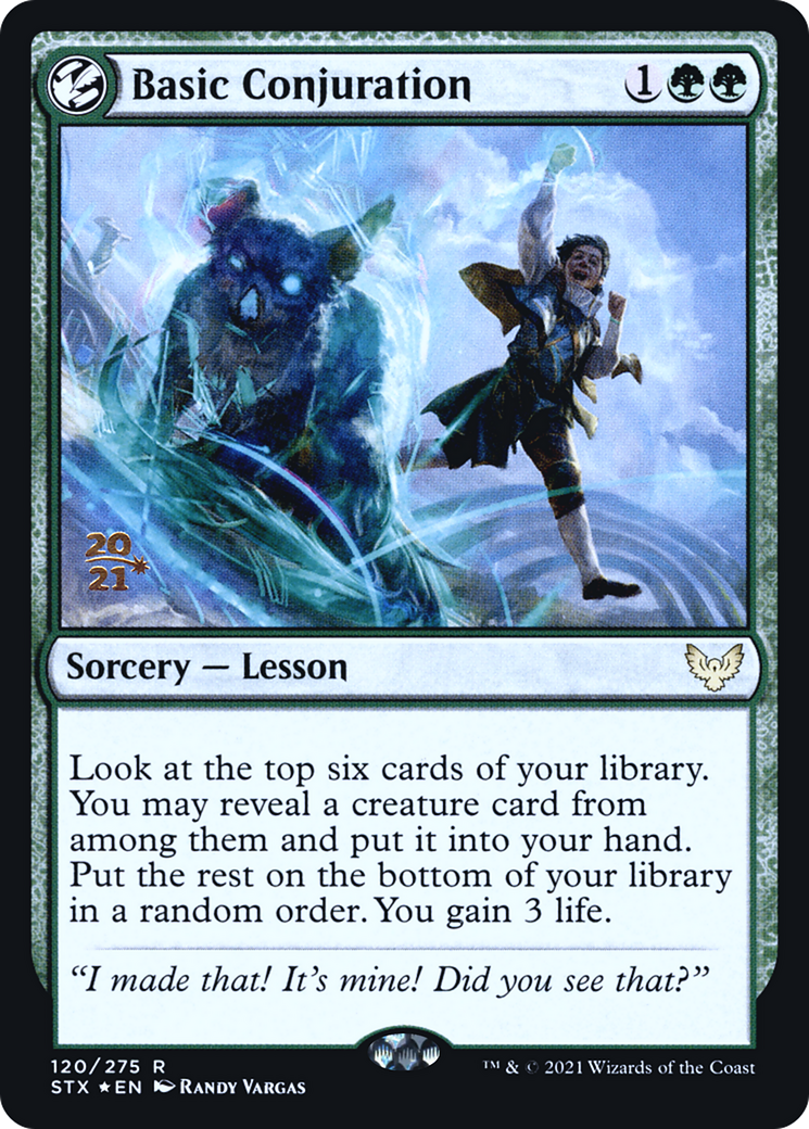 Image of Basic Conjuration [Strixhaven: School of Mages Prerelease Promos]
