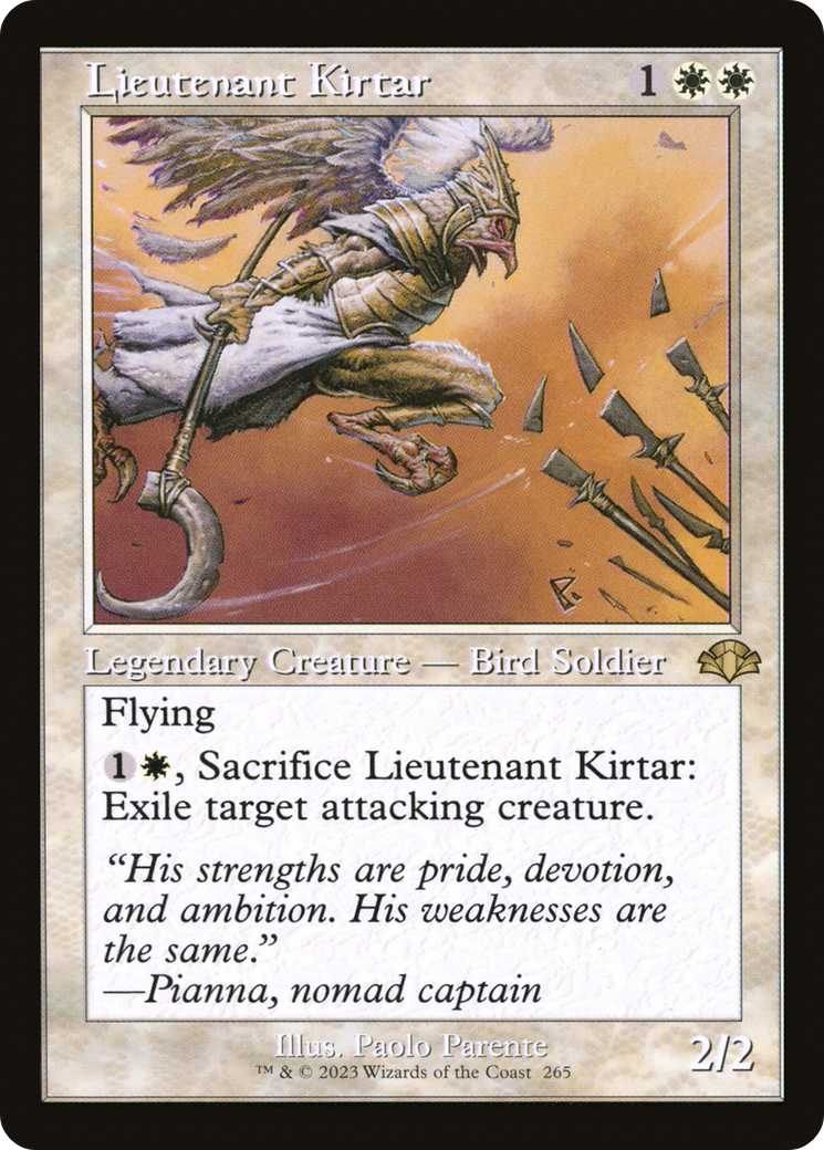 Image of Lieutenant Kirtar (Retro) [Dominaria Remastered]