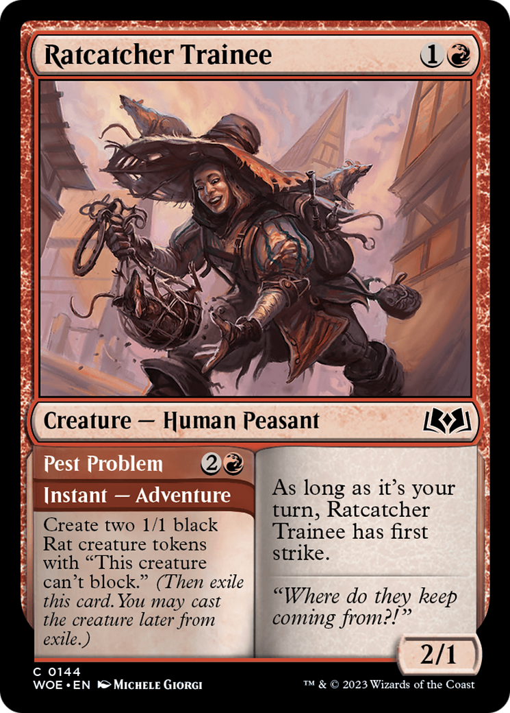 Image of Ratcatcher Trainee // Pest Problem [Wilds of Eldraine]