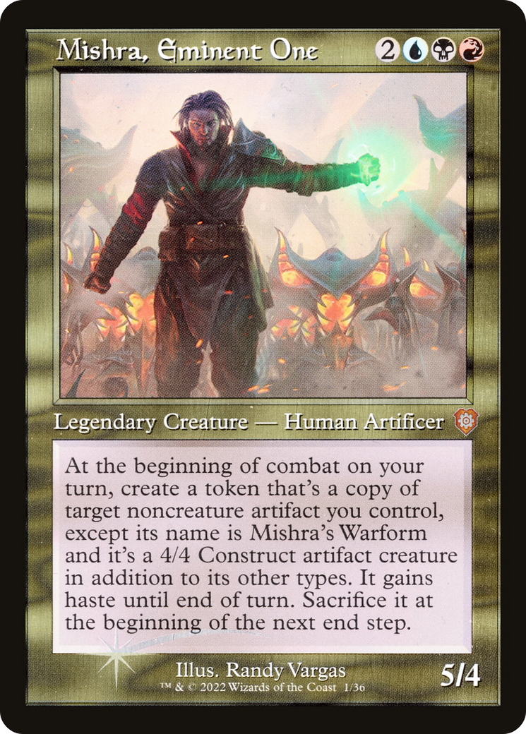 Image of Mishra, Eminent One (001) (Retro) [The Brothers' War Commander]