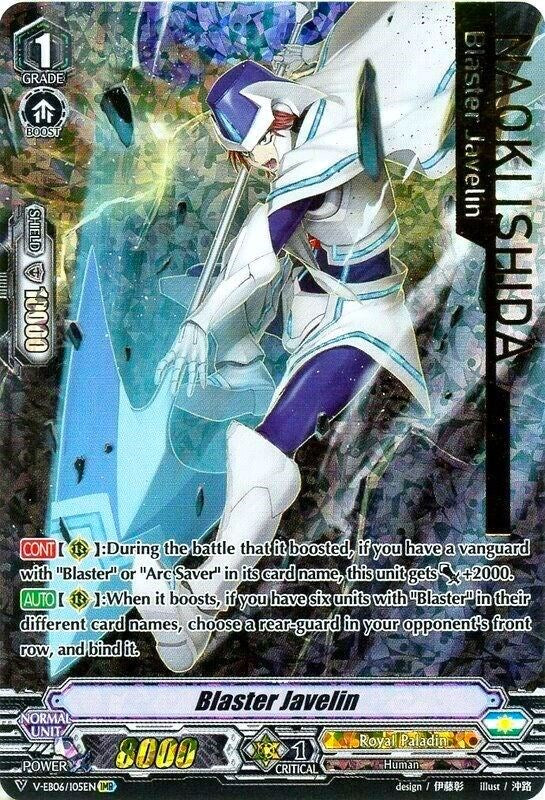 Image of Blaster Javelin (V-EB06/I05EN) [Light of Salvation, Logic of Destruction]