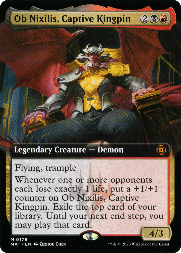 Image of Ob Nixilis, Captive Kingpin (Extended Art) [March of the Machine: The Aftermath]