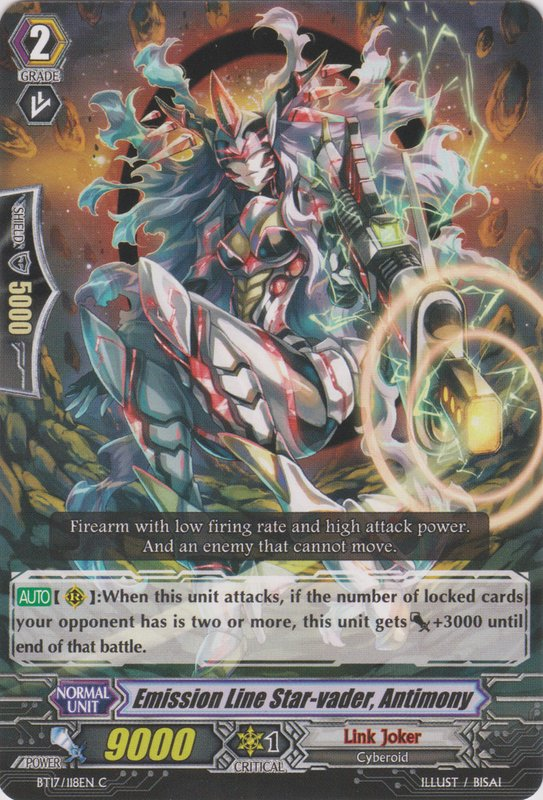 Image of Emission Line Star-vader, Antimony (BT17/118EN) [Blazing Perdition ver.E]
