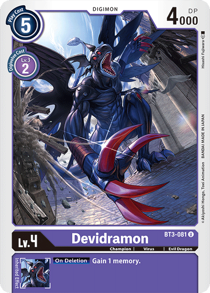 Image of Devidramon [BT3-081] [Release Special Booster Ver.1.0]