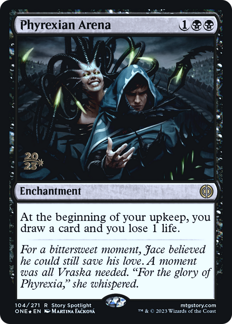 Image of Phyrexian Arena [Phyrexia: All Will Be One Prerelease Promos]
