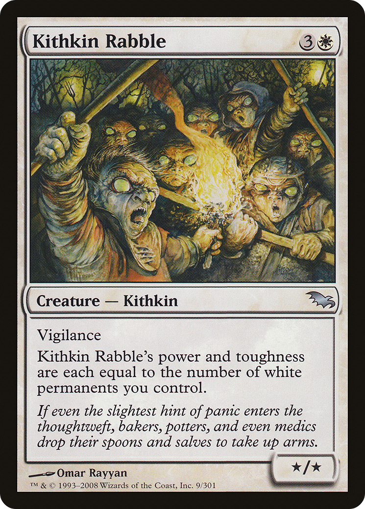 Image of Kithkin Rabble [Shadowmoor]