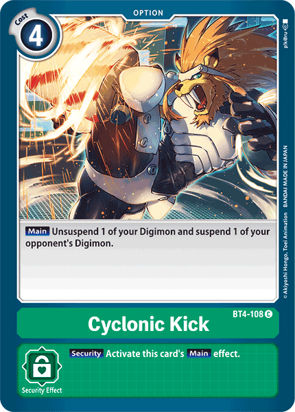 Image of Cyclonic Kick [BT4-108] [Great Legend]