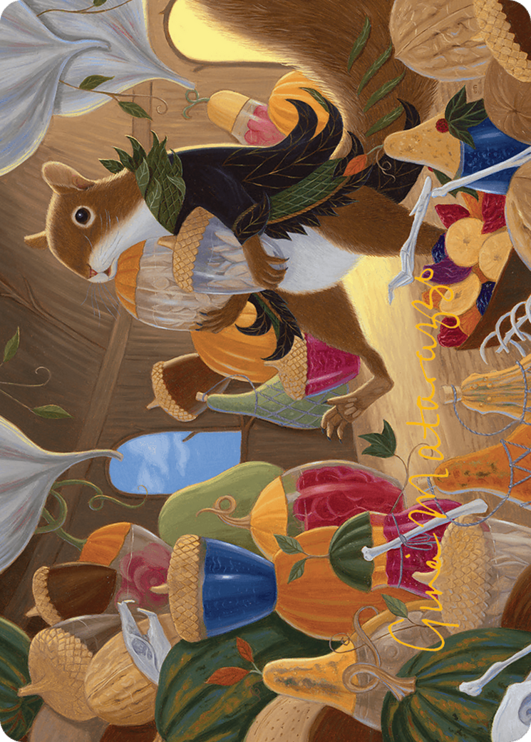 Image of Stocking the Pantry Art Card (Gold-Stamped Signature) [Bloomburrow Art Series]