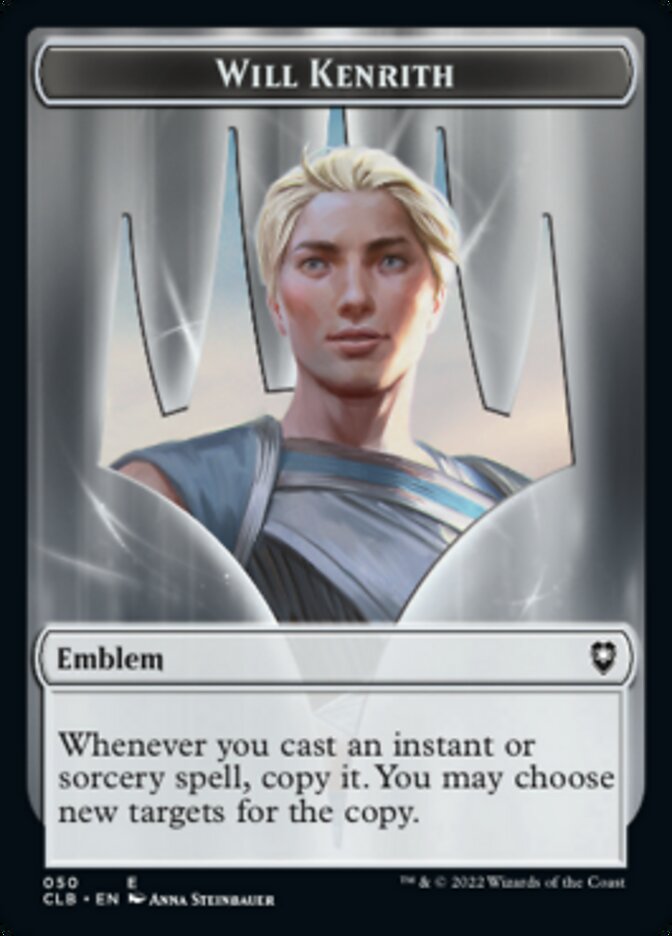 Image of Will Kenrith Emblem // Copy Double-Sided Token [Commander Legends: Battle for Baldur's Gate Tokens]