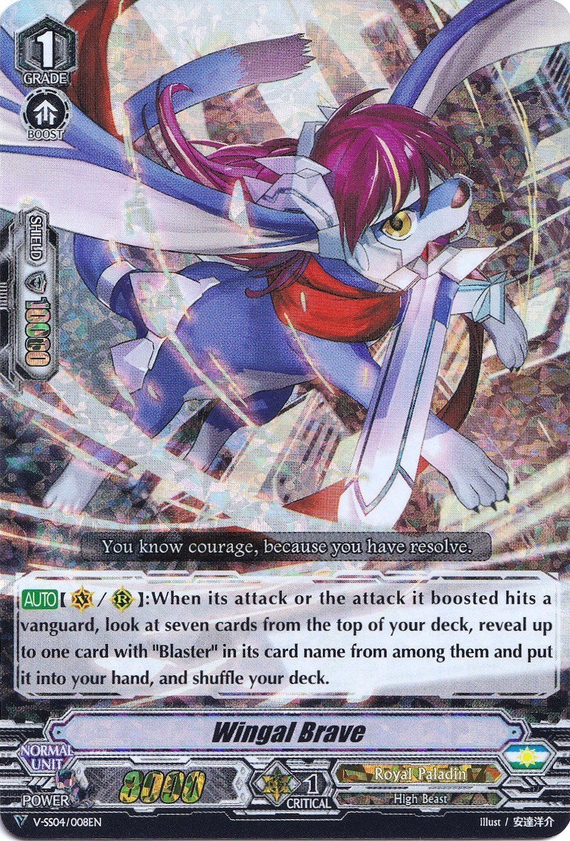 Image of Wingal Brave (Parallel Foil) (V-SS04/008EN) [Majesty Lord Blaster]