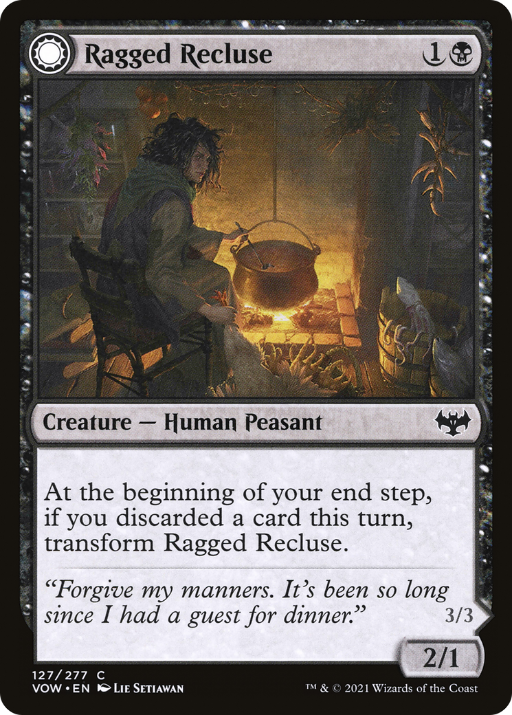 Image of Ragged Recluse // Odious Witch [Innistrad: Crimson Vow]