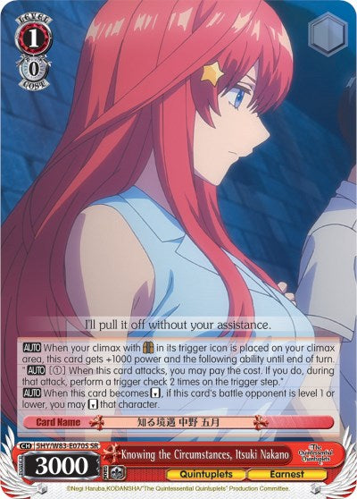 Image of Knowing the Circumstances, Itsuki Nakano (5HY/W83-E070S SR) [The Quintessential Quintuplets]