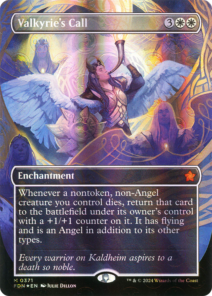Image of Valkyrie's Call (Borderless) (Mana Foil) [Foundations]