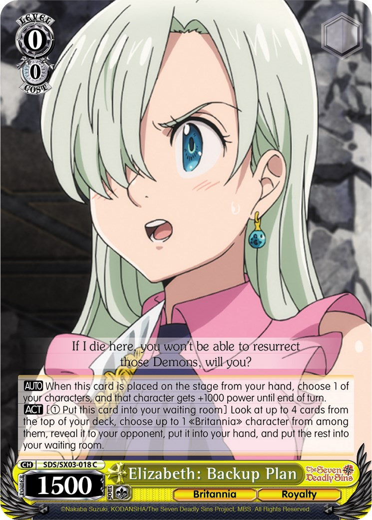 Image of Elizabeth: Backup Plan (SDS/SX03-018 C) [The Seven Deadly Sins]