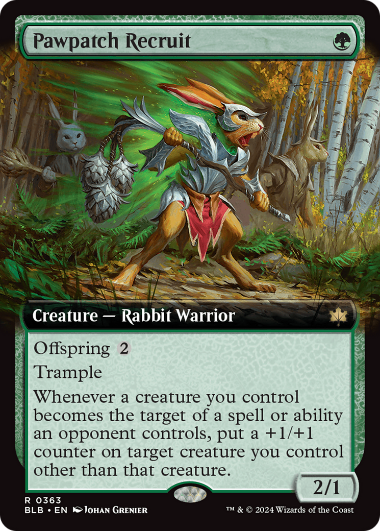 Image of Pawpatch Recruit (Extended Art) [Bloomburrow]