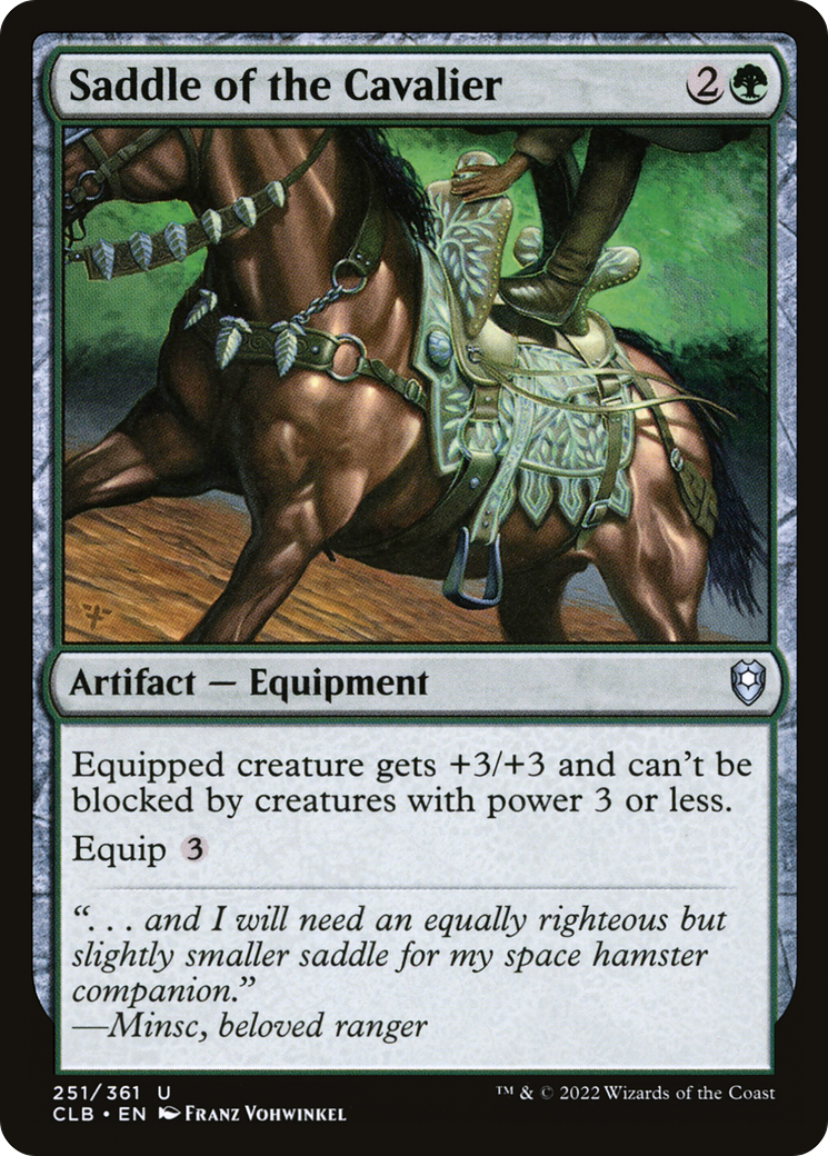 Image of Saddle of the Cavalier [Commander Legends: Battle for Baldur's Gate]